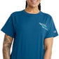 Champion Women's Classic T-Shirt Blue Size X-Small