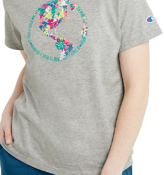 Champion Women's Classic Short Sleeve T-Shirt Gray Size Large