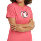 Champion Women's Graphic Print Classic T-Shirt Pink Size Large