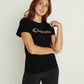 Champion Women's Classic Logo T-Shirt Black Size X Small