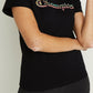 Champion Women's Classic Logo T-Shirt Black Size Small