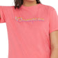 Champion Women's Classic Logo T-Shirt Pink Size Medium