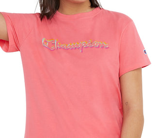 Champion Women's Classic Logo T-Shirt Pink