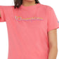 Champion Women's Classic Logo T-Shirt Pink Size X Large