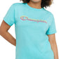 Champion Women's Classic Logo T-Shirt Blue