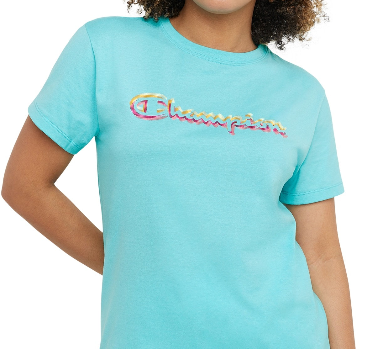 Champion Women's Classic Logo T-Shirt Blue