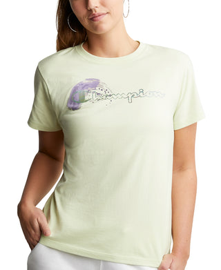 Champion Women's Classic T-Shirt Green Size XX-Large