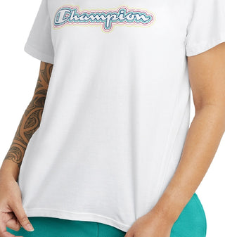 Champion Women's Classic Short Sleeve T-Shirt White Size Small