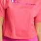 Champion Women's Logo Cropped T-Shirt Pink Size Large