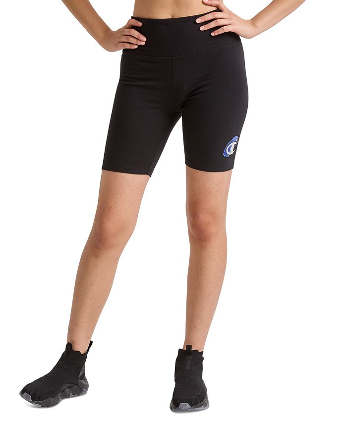Champion Women's Authentic High Rise Bike Shorts Black Size Medium