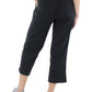 Champion Women's Campus French Terry Wide Leg Crop Pants Black Size 25