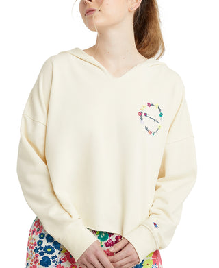 Champion Women's Campus French Terry Hoodie White Size L