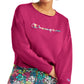 Champion Women's French Terry Logo Sweatshirt Pink Size Medium