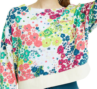 Champion Women's Campus Print Sweatshirt Brown Size Medium