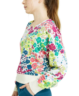 Champion Women's Campus Print Sweatshirt Brown Size Large