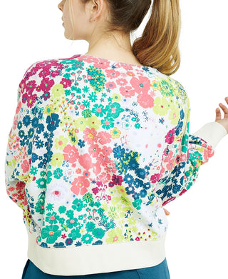 Champion Women's Campus Print Sweatshirt Brown Size Large