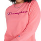 Champion Women's Powerblend Signature Graphic Sweatshirt Pink Size 2X