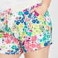 Champion Women's Printed Drawstring Shorts White Size XX-Large