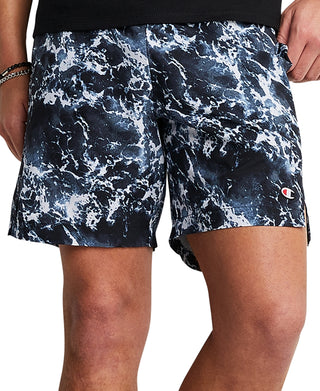 Champion Men's Printed Performance 7 Shorts Blue Size XX-Large