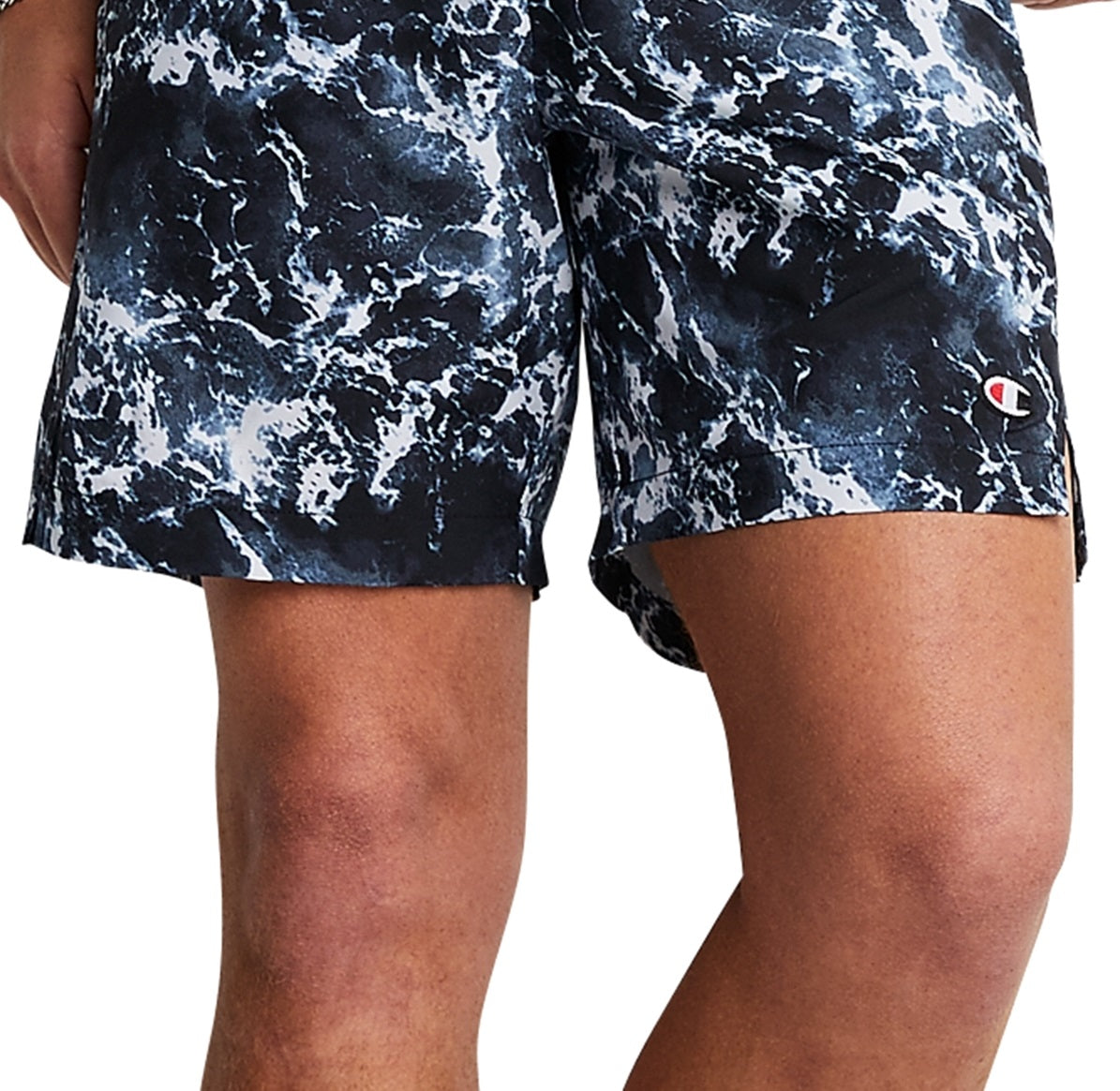 Champion Men's Printed Performance 7 Shorts Blue Size XX-Large