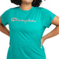 Champion Women's Logo T-Shirt Green Size 3X