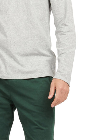 Barbour Men's Sheldon Long Sleeve Sleep T-Shirt Gray Size Large