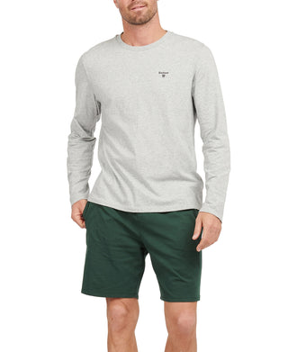 Barbour Men's Sheldon Long Sleeve Sleep T-Shirt Gray Size Large
