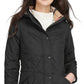 Barbour Women's Millfire Hooded Quilted Jacket Black Size 14