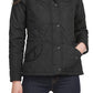 Barbour Women's Millfire Hooded Quilted Jacket Black Size 14