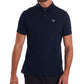 Barbour Men's Tartan Pique Polo Shirt Blue Size Medium