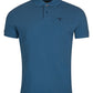Barbour Men's Tartan Pique Polo Shirt Blue Size Medium