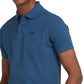 Barbour Men's Tartan Pique Polo Shirt Blue Size Small