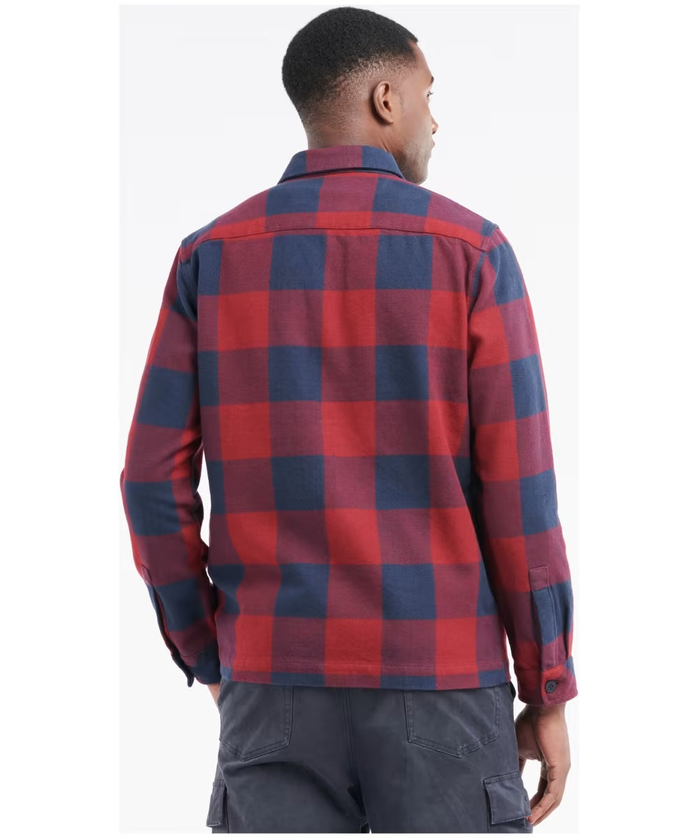 Barbour Men's Hordon Over Shirt Blue Size Large