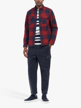 Barbour Men's Hordon Over Shirt Blue Size Large