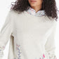Barbour Women's Marigold Overlayer Sweater White Size 12