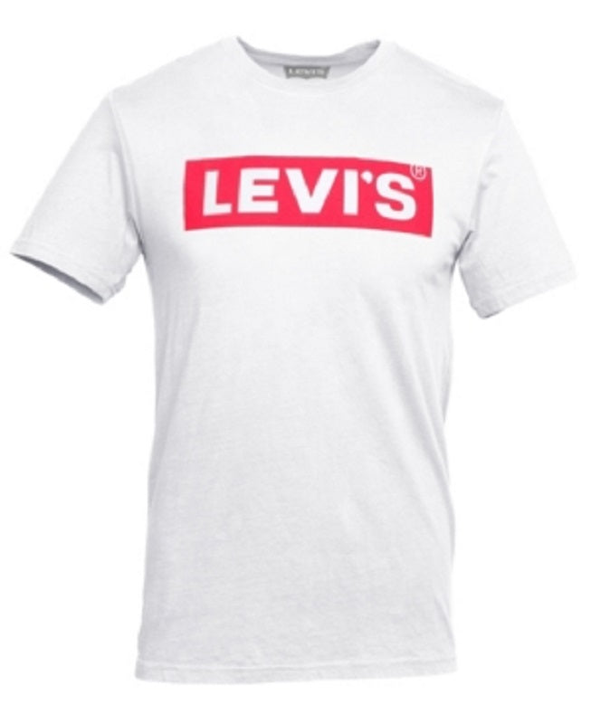 Levi's Men's Big E Box Tab T-shirt White Size Large