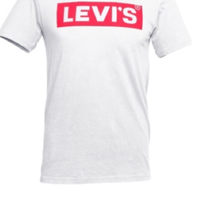 Levi's Men's Big E Box Tab T-shirt White Size Large