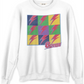 Junk Food Women's Bowie Graphic Sweatshirt White Size Large