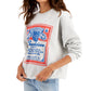 Junk Food Women's Cotton Budweiser Graphic Sweatshirt Gray Size Medium