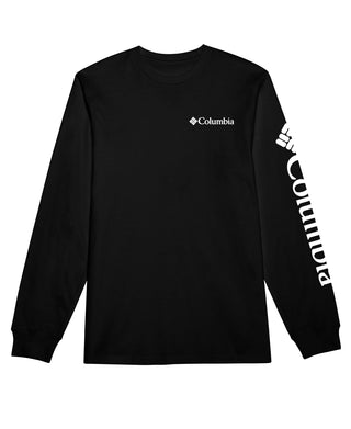 Columbia Men's Fundamentals Graphic Long Sleeve T-Shirt Black Size X-Large