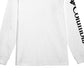 Columbia Men's Fundamentals Graphic Long Sleeve T-Shirt White Size XX-Large