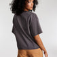 Junk Food Women's Crew Neck T-Shirt Gray Size Small