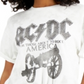 Junk Food Women's Acdc Cotton T-Shirt White Size Large