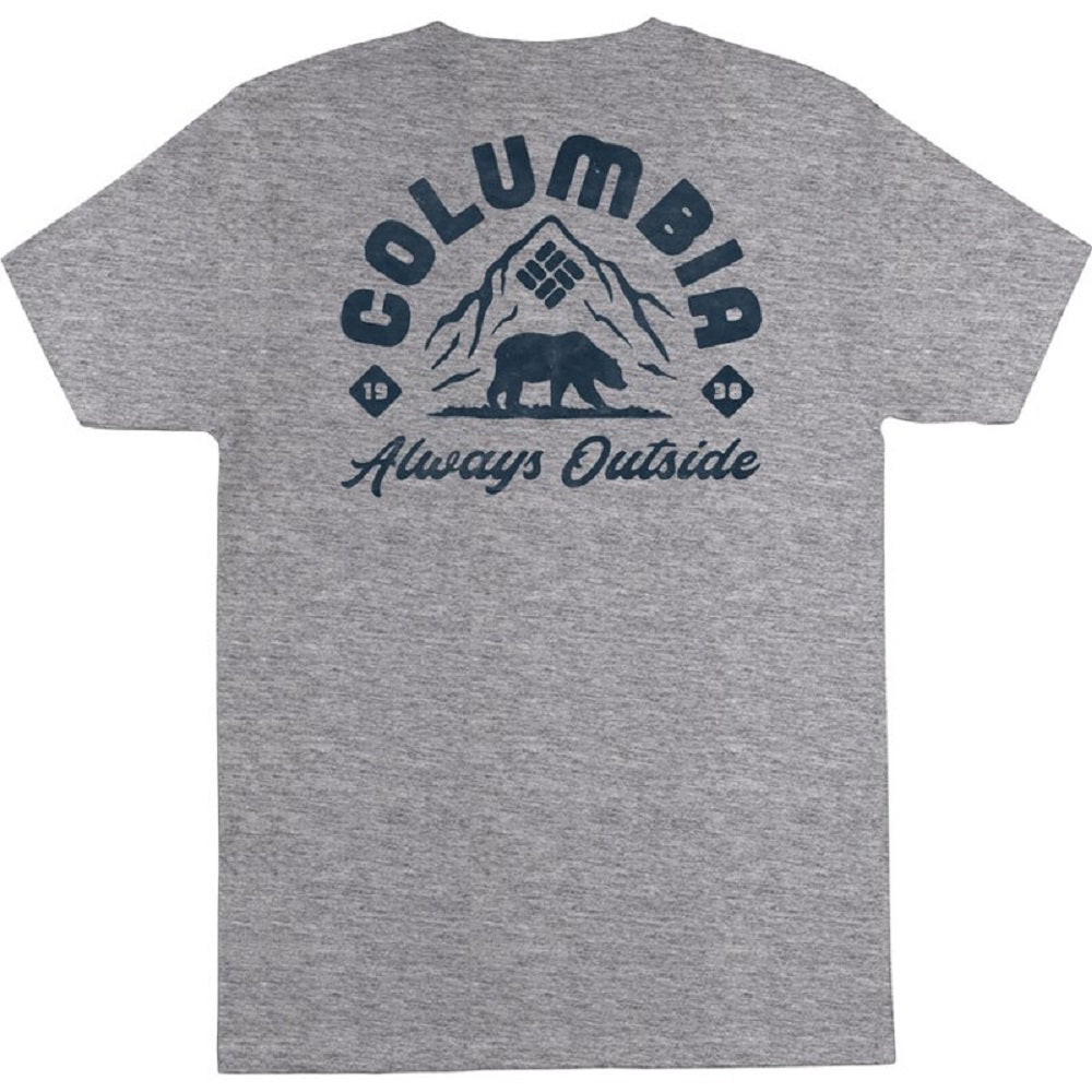 Columbia Men's Summit Short Sleeve T-shirt Gray Size Medium