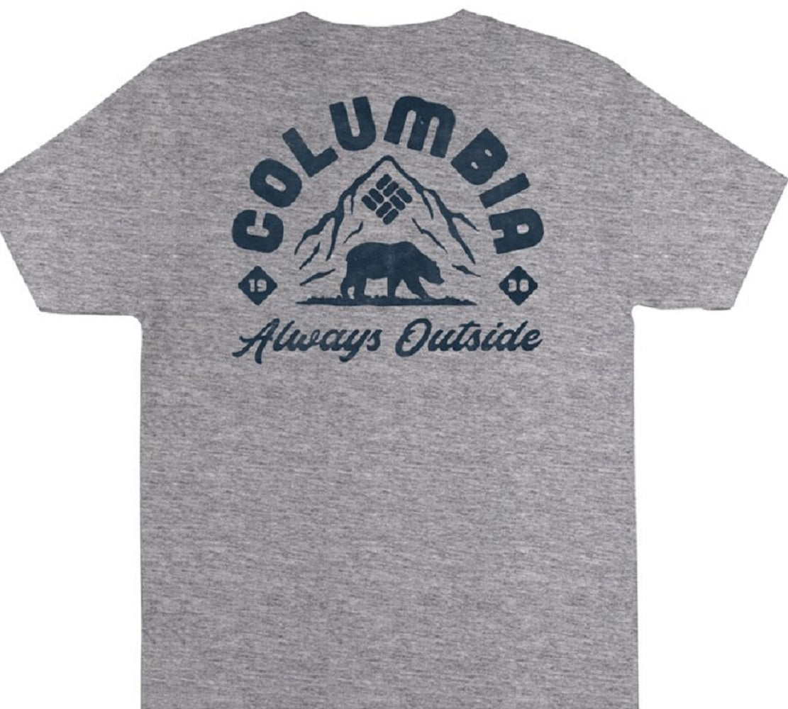 Columbia Men's Summit Short Sleeve T-shirt Gray Size Medium