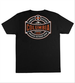 Columbia Men's Brews Short Sleeve T-shirt Black Size X-Large