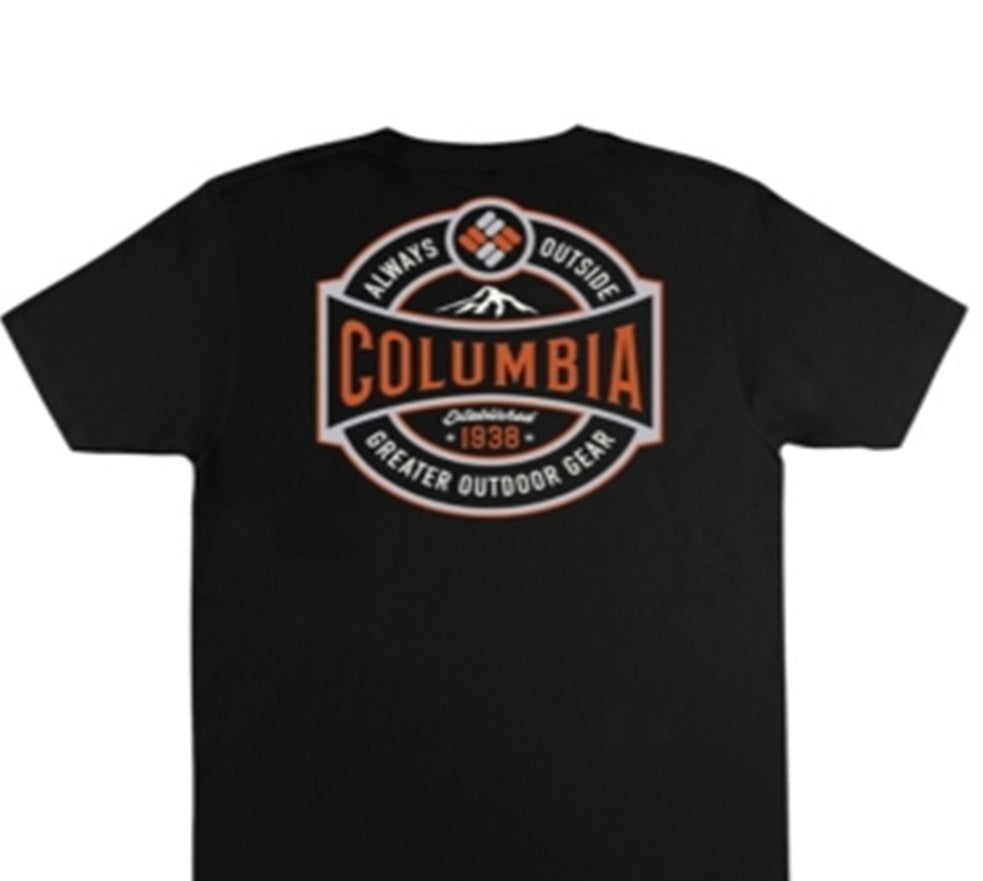 Columbia Men's Brews Short Sleeve T-shirt Black Size X-Large