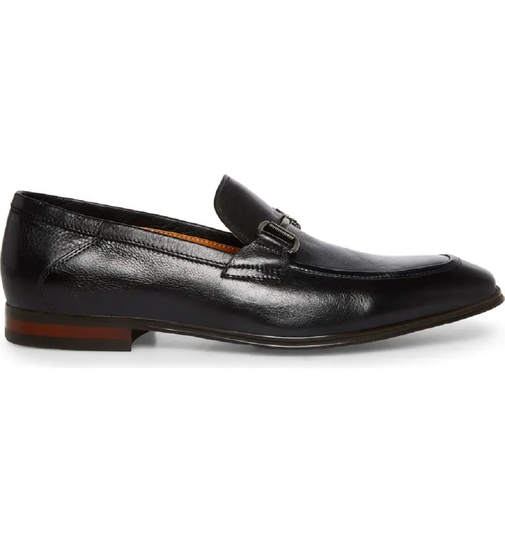 Steve Madden Men's Aahron Leather Loafer Black Size 8 M