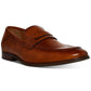 Steve Madden Men's Axionn Leather Penny Loafer Shoes Brown Size 9.5