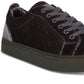 Steve Madden Men's Yali Velvet Low Top Sneaker Gray Size 9.5